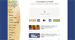 Desktop Screenshot of compagnielestoupies.org