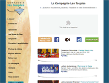 Tablet Screenshot of compagnielestoupies.org